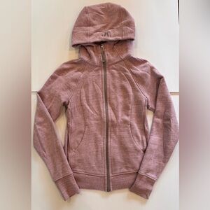 Lululemon scuba heathered dusty pink size 4